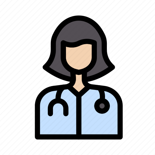 Doctor, female, lady, healthcare, medical icon - Download on Iconfinder