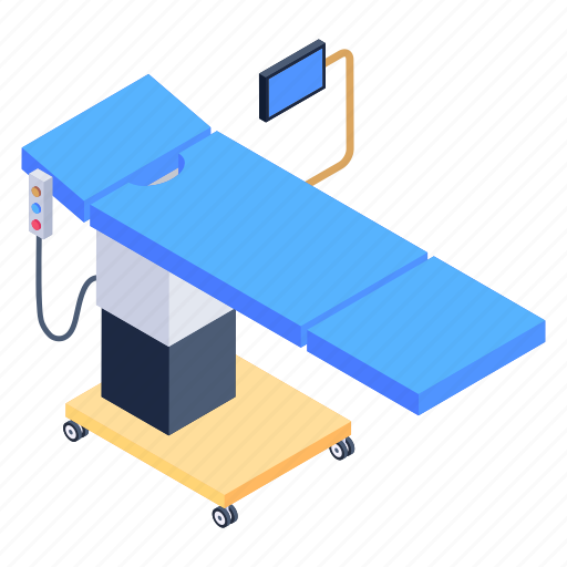 Operation table, treatment table, surgical bed, surgical table, hospital furniture icon - Download on Iconfinder