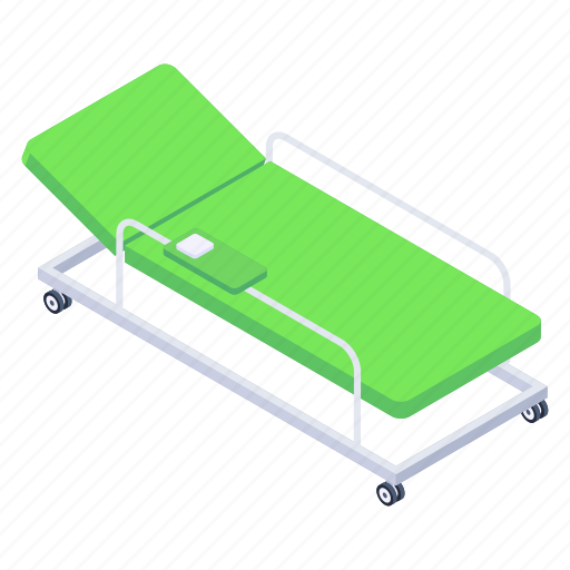 Hospital bed, sickbed, patient bed, nursing bed, furniture icon - Download on Iconfinder