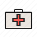 box, emergency, first aid, health, kit, medical, safety