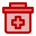 aid, box, center, first, hospital, kit, medical