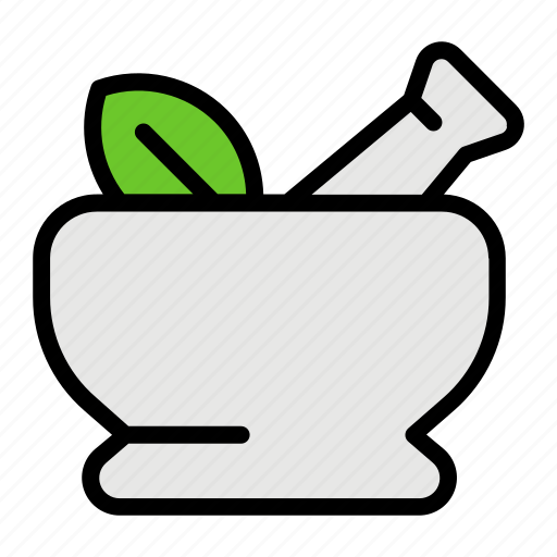 Mortar, pestle, pharmacy, medicine, herbal, medical, herb icon - Download on Iconfinder