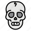 skull, skeleton, dead, death, halloween, bone, health 