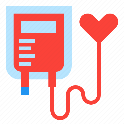 Blood, healthcare, heart, medical, saline icon - Download on Iconfinder