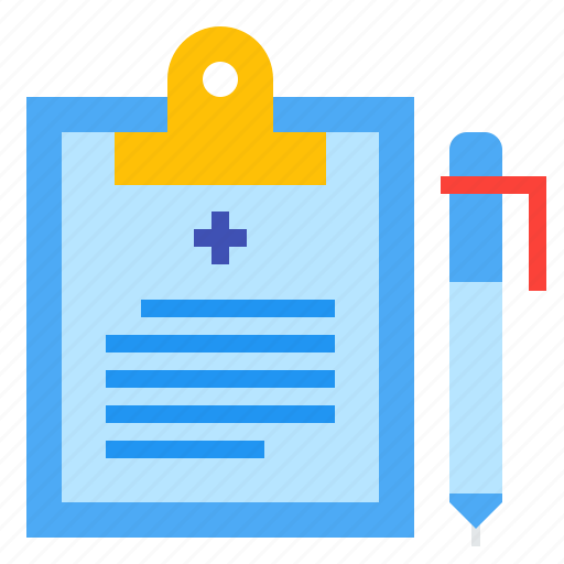 Healthcare, medical, pen, report icon - Download on Iconfinder
