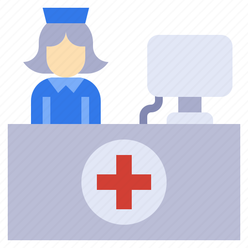 Admission, burocratic, desk, healthcare, hospital, medical, reception icon - Download on Iconfinder