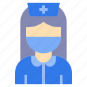 avatar, nurse, profile, user, woman