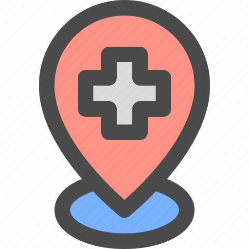 Health, hospital, location, pin icon - Download on Iconfinder