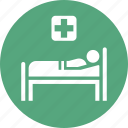 hospital bed, medical treatment, patient