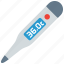 digital, thermometer 
