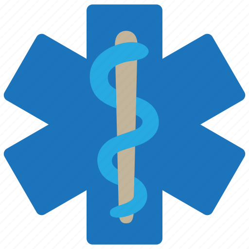 Hospital, medical, snake, star of life icon - Download on Iconfinder