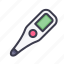 medical, health, temperature, thermometer, digital, cold, warm 