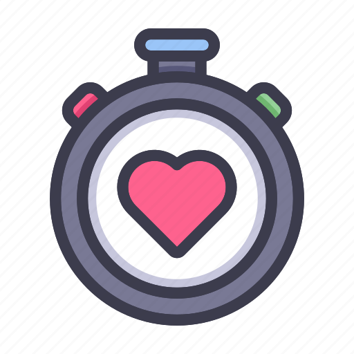 Stopwatch, time, heart, medical, health, clock, healthcare icon - Download on Iconfinder