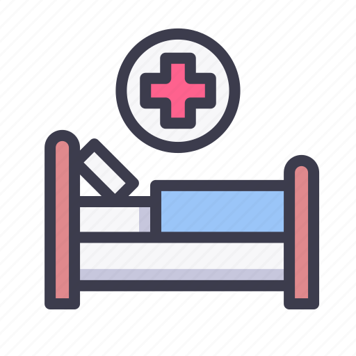 Bed, hospital, medical, health, healthcare, patient, clinic icon - Download on Iconfinder