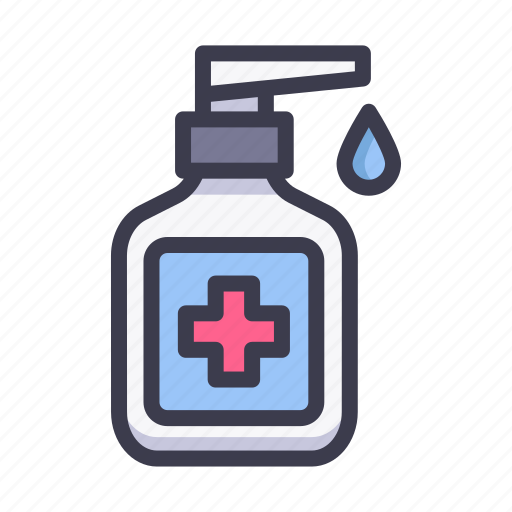 Hand sanitizer, alcohol, hand, medical, healthcare, hygiene, soap icon - Download on Iconfinder
