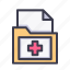 document, paper, file, medical, healthcare, folder, hospital 