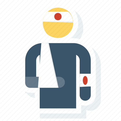 Emergency, head, injured, injury, insurance, leg icon - Download on Iconfinder