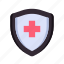 shield, medical, health, hospital, clinic, protect, safe 