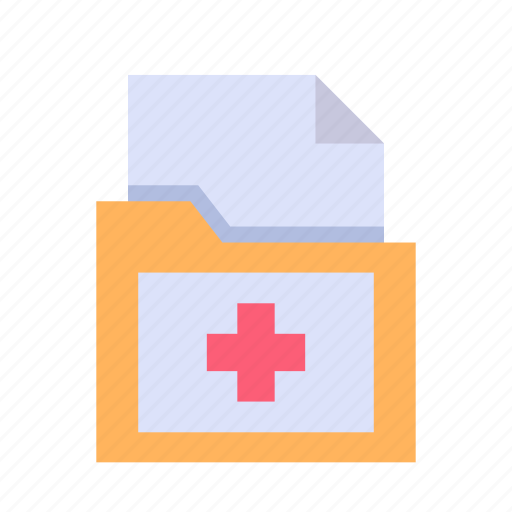 Document, paper, file, medical, healthcare, folder, hospital icon - Download on Iconfinder
