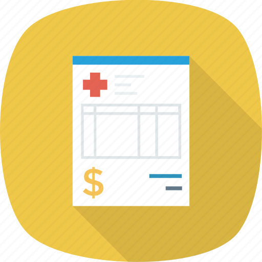 Bill, hospital, invoice, medical, payment, receipt, ticket icon - Download on Iconfinder