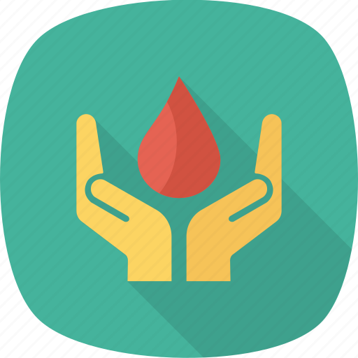 Blood, care, drop, hands, healthcare, medical icon - Download on Iconfinder