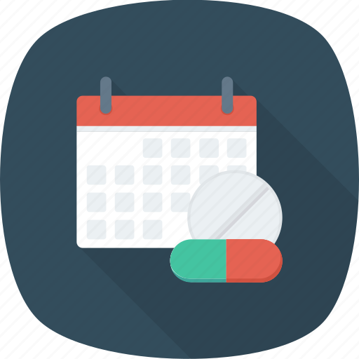 Calendar, date, drug, event, medical, schedule icon - Download on Iconfinder