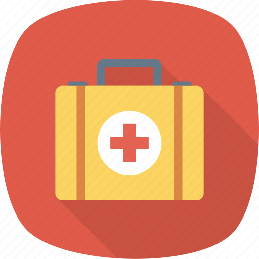 Cross, first, kit, medical, suitcase icon - Download on Iconfinder