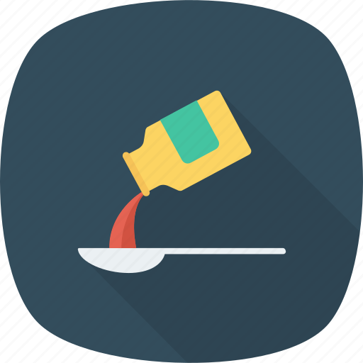 Bottle, health, medicine, pouring, spoon icon - Download on Iconfinder