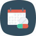 calendar, date, drug, event, medical, schedule