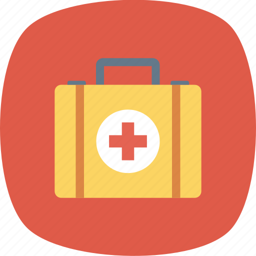 Cross, first, kit, medical, suitcase icon - Download on Iconfinder