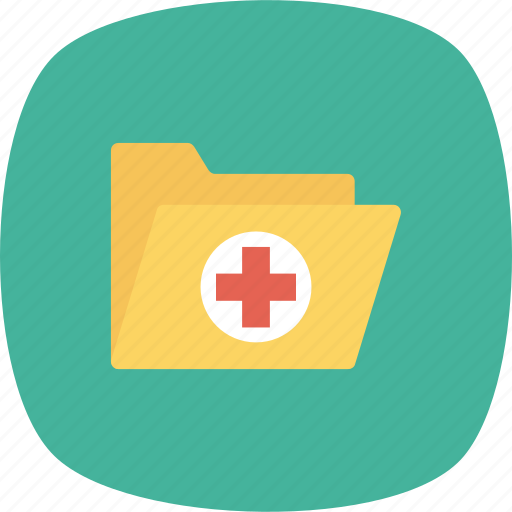 Folder, health, healthcare, hospital, medical, records icon - Download on Iconfinder