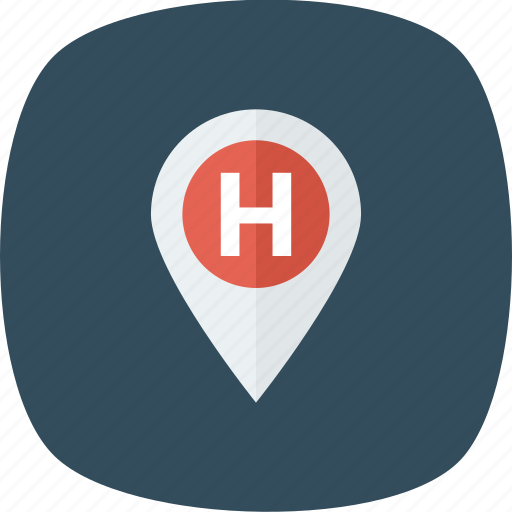 Hospital, location, map, pin icon - Download on Iconfinder