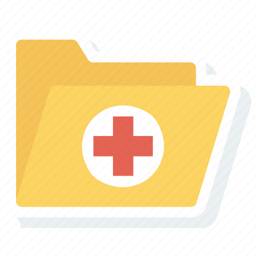 Folder, health, healthcare, hospital, medical, records icon - Download on Iconfinder