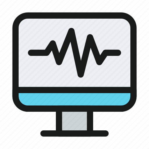 Medical, medic, health, medicine, healthcare, cardiogram, monitor icon - Download on Iconfinder