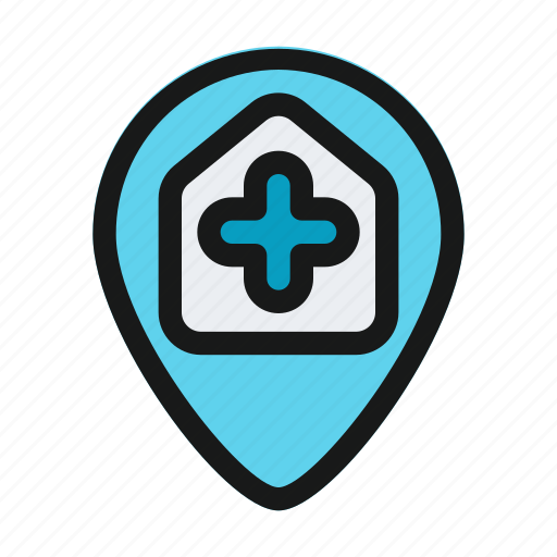 Medical, medic, health, medicine, healthcare, hospital, location icon - Download on Iconfinder