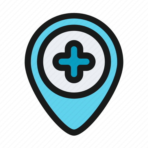 Medical, medic, health, medicine, healthcare, location, hospital icon - Download on Iconfinder
