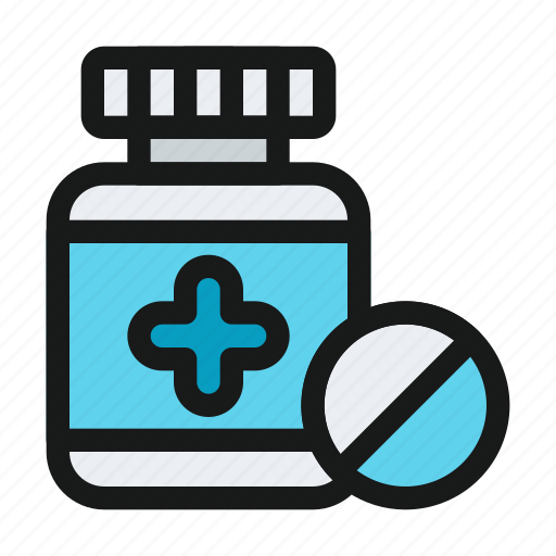 Medical, medic, health, medicine, healthcare, pill, pill jar icon - Download on Iconfinder