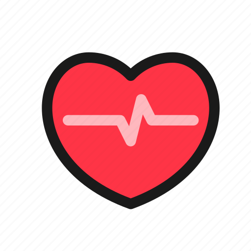 Heart, heartbeat, monitor, electrocardiogram, pulse, beat, cardio icon - Download on Iconfinder