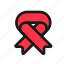 red, ribbon, hiv, aids, community, awareness, campaign 