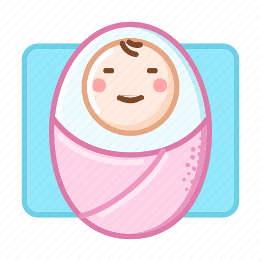 Newborn, girl, smile icon - Download on Iconfinder
