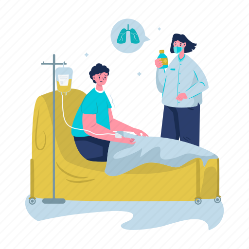 Medical, healthcare, inpatients, nurse, doctor, treatment, recovery illustration - Download on Iconfinder