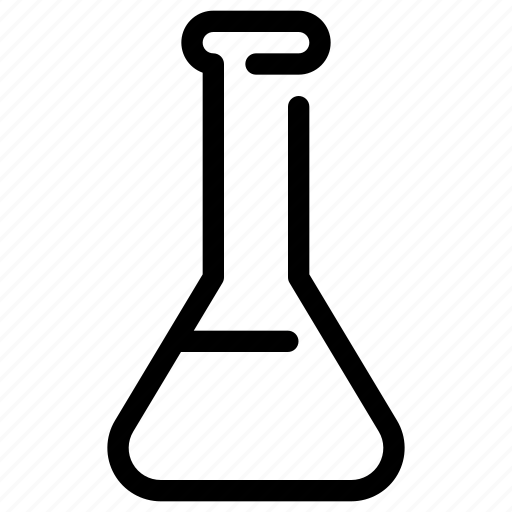 Conical, flask, chemistry, conical flask, lab, laboratory, tube icon - Download on Iconfinder