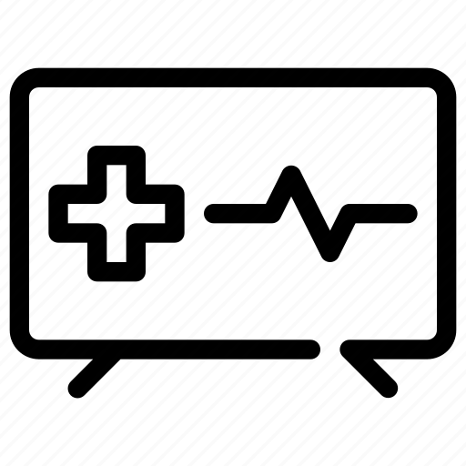 Health, monitor, ecg, ekg, medicine, pulse, screen icon - Download on Iconfinder