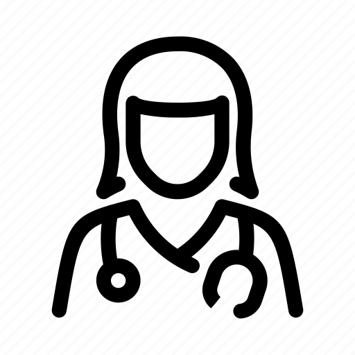 Doctor, mrs, clinic, nurse, physician, stethoscope, surgeon icon - Download on Iconfinder