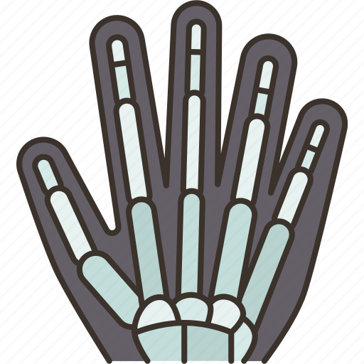 Xray, hand, finger, skeletal, radiography icon - Download on Iconfinder
