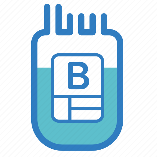 B, blood donation, blood type, medical, transfusion, emergency, hospital icon - Download on Iconfinder