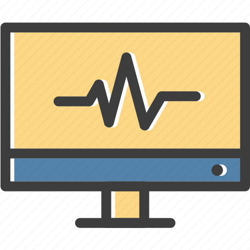 Heart, medical, monitor, pulse icon - Download on Iconfinder