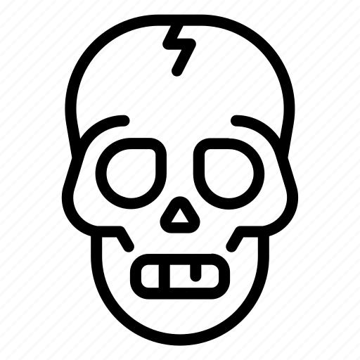 Skull, skeleton, dead, head, death, halloween, bone icon - Download on Iconfinder