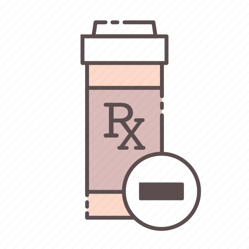Bottle, medical, rx, subtract, wellness icon - Download on Iconfinder