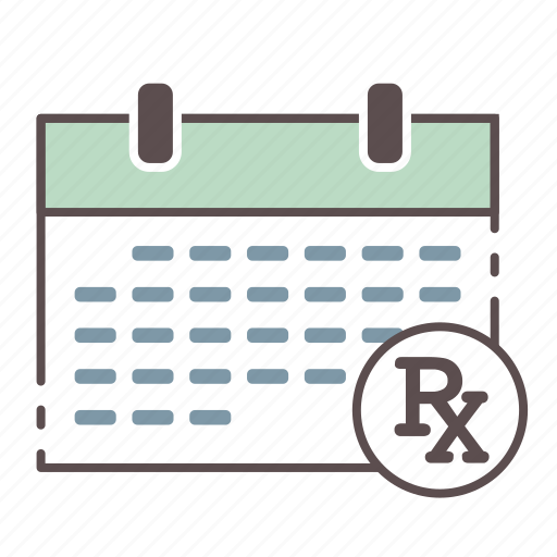 Calendar, medical, monthly, rx, schedule, wellness icon - Download on Iconfinder